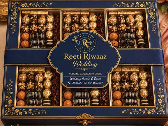Premium wedding dry fruits gift box